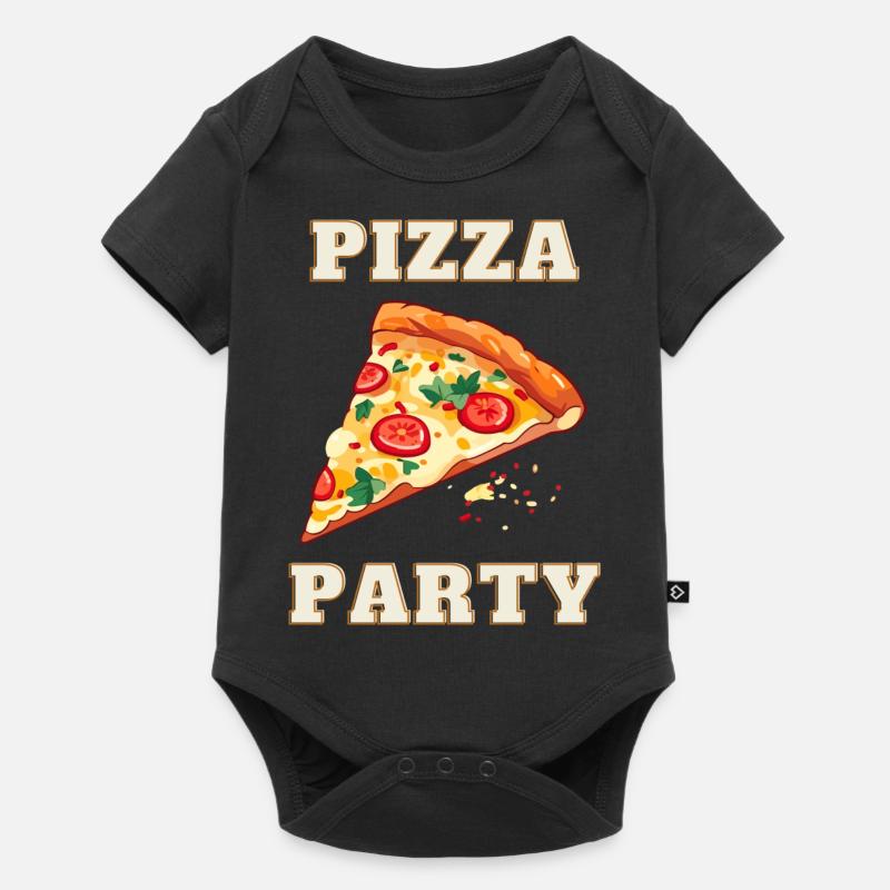 Soirée pizza - Body à manches courtes Premium Bébé - noir