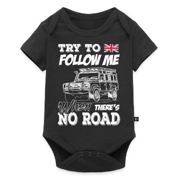 Landy essaie de me suivre quand il n’y a pas de route - Body à manches courtes Premium Bébé - noir - Devant