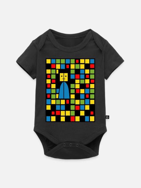 Game Over Retro Design - Baby Premium Kurzarmbody - Schwarz