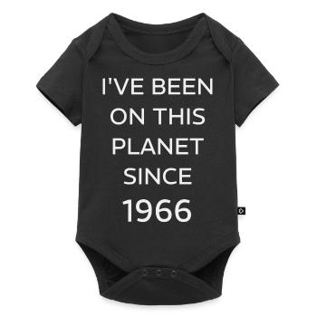 I VE BEEN ON THIS PLANET SINCE 1966 - Baby Premium short-sleeve bodysuit - black - Front