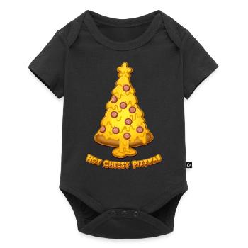 Hot Cheesy Pizzmas - Baby Premium short-sleeve bodysuit - black - Front