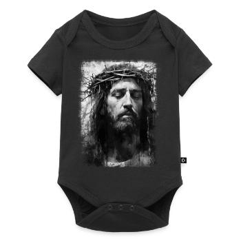 Jésus Bible Religion Chrétienne Croix Chrétienne Chrétienne - Body à manches courtes Premium Bébé - noir - Devant