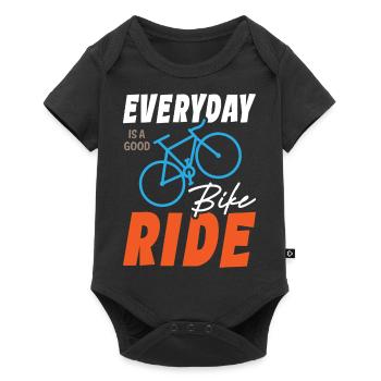 Everyday Is A Good Bike Ride - Baby Premium Kurzarmbody - Schwarz - Vorne