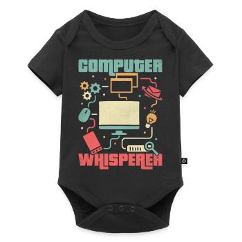 Don't Worry I'm From Tech Support IT Sysadmin Comp - Baby Premium Kurzarmbody - Schwarz - Vorne