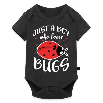 Juste un garçon qui aime les insectes Amateur d’insectes - Body à manches courtes Premium Bébé - noir - Devant
