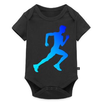 Fitness Racing Jogging Women Running Men - Baby Premium short-sleeve bodysuit - black - Front
