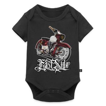 Star (rot / Tuning) // Illustration - Baby Premium Kurzarmbody - Schwarz - Vorne