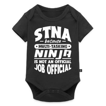STNA because multi-tasking Ninja is not official - Baby Premium short-sleeve bodysuit - black - Front
