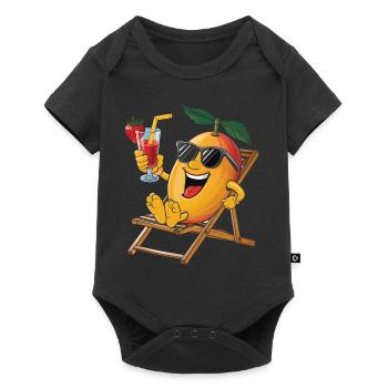 Mango - Baby Premium Kurzarmbody - Schwarz - Vorne