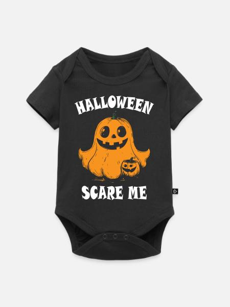 Halloween Scare Me - Baby Premium Kurzarmbody - Schwarz