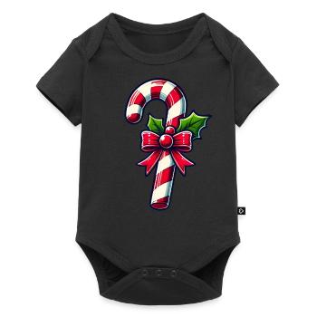 Zuckerstange - Baby Premium Kurzarmbody - Schwarz - Vorne