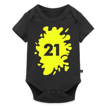 Blobs 21 - Baby Premium short-sleeve bodysuit - black - Front