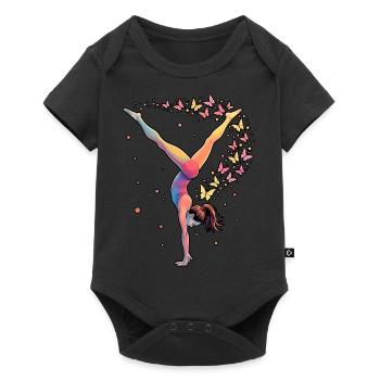 Gymnastics Gift Ladies Girls - Baby Premium short-sleeve bodysuit - black - Front