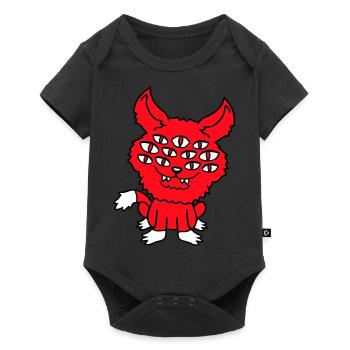 Cat Demon Many Eyes Devil Hell Evil Monster - Baby Premium short-sleeve bodysuit - black - Front