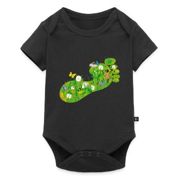 ecological Footprint - Baby Premium short-sleeve bodysuit - black - Front