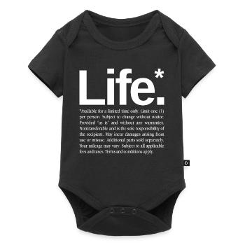 Life* - Baby Premium short-sleeve bodysuit - black - Front