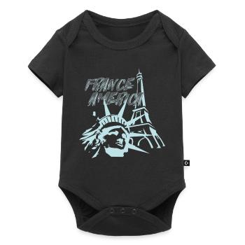 Fusion FranceAmerica - Body à manches courtes Premium Bébé - noir - Devant