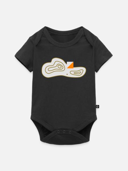 Orientierung Kontrolle - Baby Premium Kurzarmbody - Schwarz