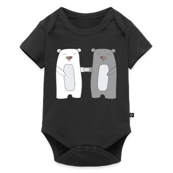 Bears - Baby Premium short-sleeve bodysuit - black - Front