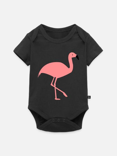 Flamingo - Body à manches courtes Premium Bébé - noir
