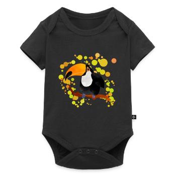 Toucan - Baby Premium short-sleeve bodysuit - black - Front