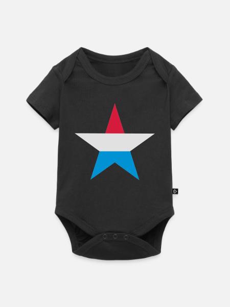 Luxemburg Stern - Baby Premium Kurzarmbody - Schwarz