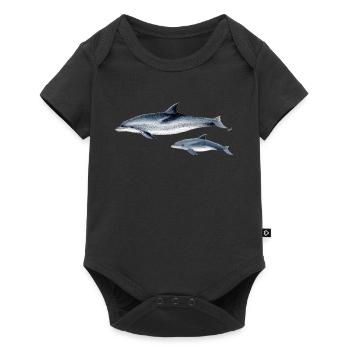 Repéré Dolphin - Dauphin tacheté - Dauphin tacheté - Body à manches courtes Premium Bébé - noir - Devant