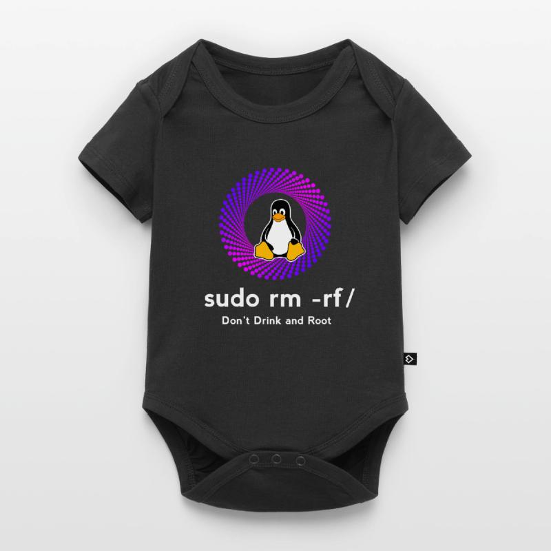 Computer Sys admin Penguin Nerd pc sudo rm -rf cod Baby Premium short-sleeve bodysuit