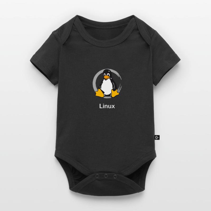 Pc computer Pinguin nerd geek Programmierer Admin Baby Premium Kurzarmbody