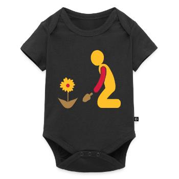 jardin - Body à manches courtes Premium Bébé - noir - Devant