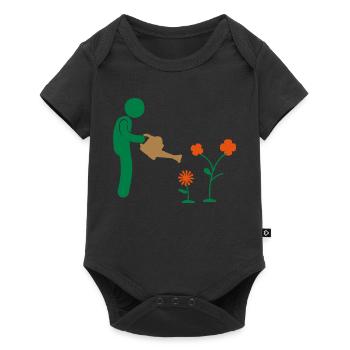 jardin - Body à manches courtes Premium Bébé - noir - Devant