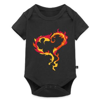 Heart of Flames - Baby Premium short-sleeve bodysuit - black - Front