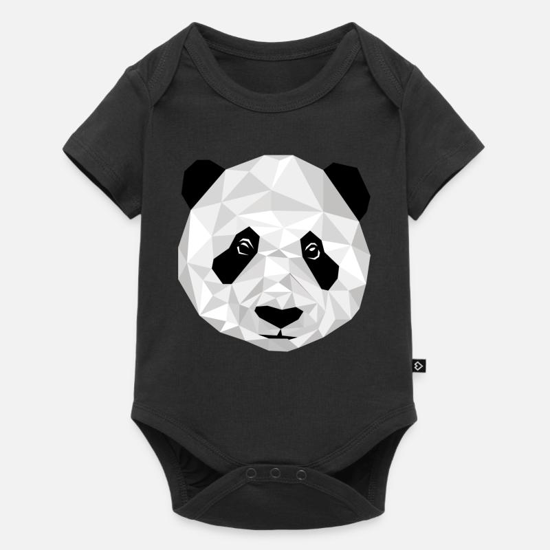 Graphic panda 2 - Baby Premium short-sleeve bodysuit - black