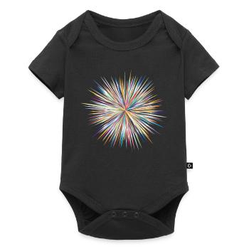 Abstract Explosion - Baby Premium Kurzarmbody - Schwarz - Vorne