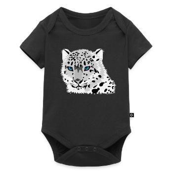 Chat de Léopard - Body à manches courtes Premium Bébé - noir - Devant