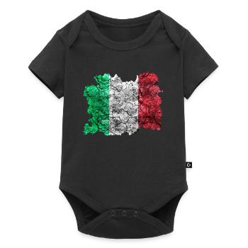 Italy vintage flag - Baby Premium short-sleeve bodysuit - black - Front