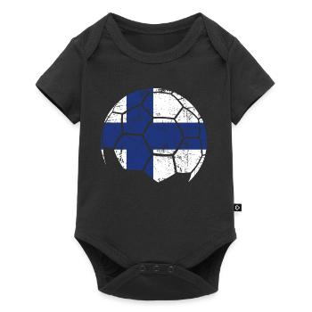 Finlande Ballon de football Football - Body à manches courtes Premium Bébé - noir - Devant