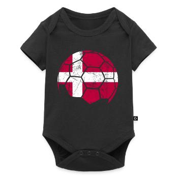 Danemark Ballon de football Football - Body à manches courtes Premium Bébé - noir - Devant