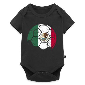 Mexique Ballon de football - Body à manches courtes Premium Bébé - noir - Devant