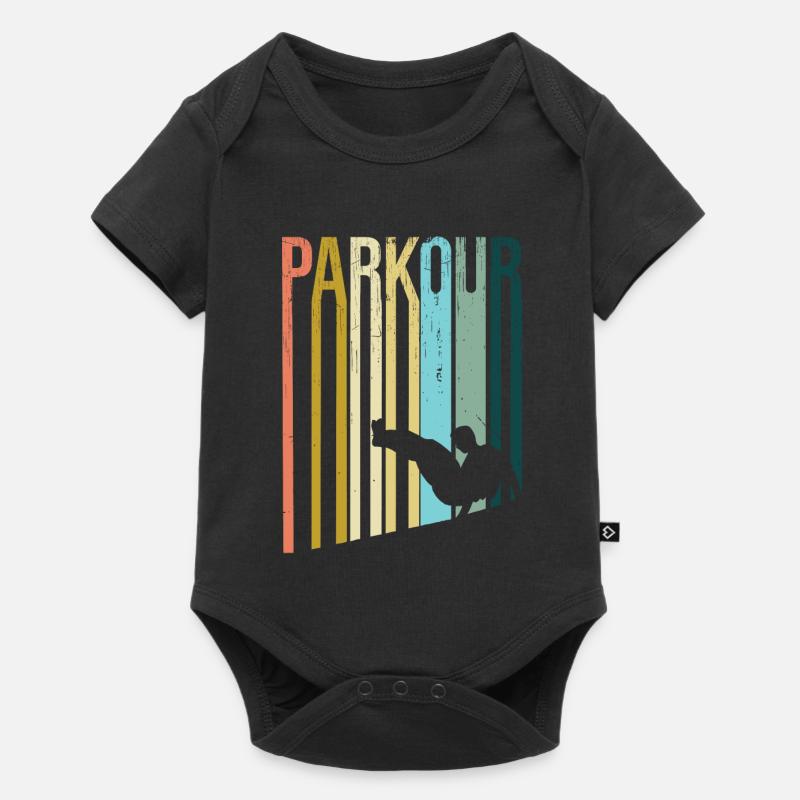 Parkour Rétro - Body à manches courtes Premium Bébé - noir