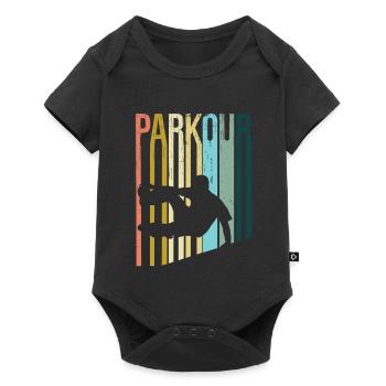 Parkour Retro - Baby Premium short-sleeve bodysuit - black - Front