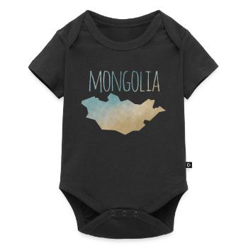 Mongolia - Baby Premium short-sleeve bodysuit - black - Front