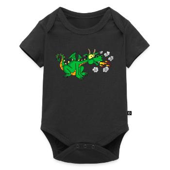 Green dragon - Baby Premium short-sleeve bodysuit - black - Front