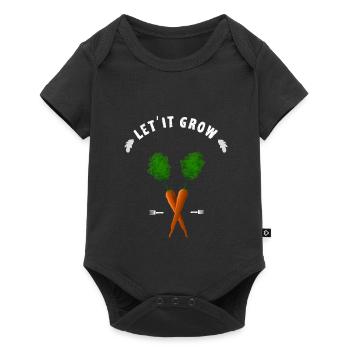 carrot grow garden farmer farmer garden gardener - Baby Premium short-sleeve bodysuit - black - Front