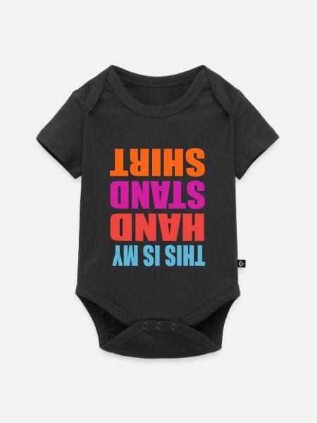 handstand - Baby Premium Kurzarmbody - Schwarz