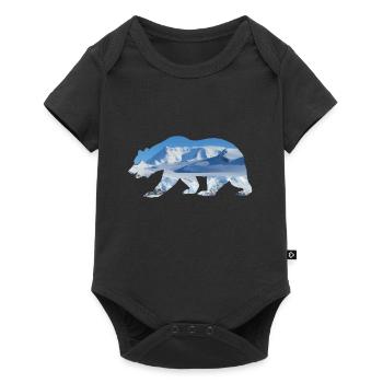 Ours polaire - Body à manches courtes Premium Bébé - noir - Devant