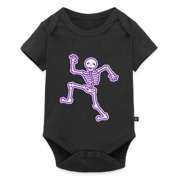 Children's motifs dancing skeleton children's shirt bones - Baby Premium short-sleeve bodysuit - black - Front