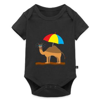 Chemise enfant motif chameau enfant transpiration chameau - Body à manches courtes Premium Bébé - noir - Devant