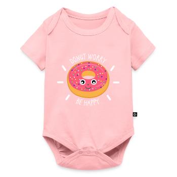 donut - Baby Premium short-sleeve bodysuit - rose - Front