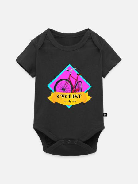 Fahrrad - Baby Premium Kurzarmbody - Schwarz